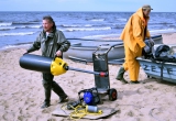 Tiek izmēģināts Latvijā radītais roņu atbaidīšanas iekārtas prototips